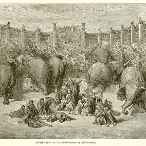 Captive Jews in the Hippodrome at Alexandria (engraving)