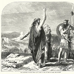 The Captives of Judah being sent home by the Counsel of Oded the Prophet (engraving)
