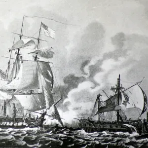 Capture of the British frigate "Java"