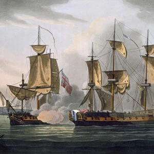 Capture of La Reunion, October 21st 1793, from The Naval Achievements of Great