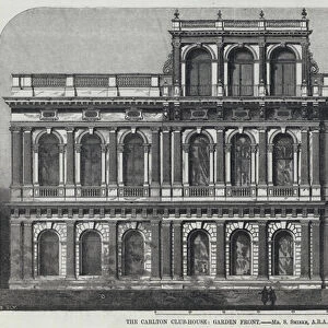 The Carlton Club-House, Garden Front (engraving)