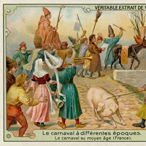 Carnival in Medieval France (chromolitho)