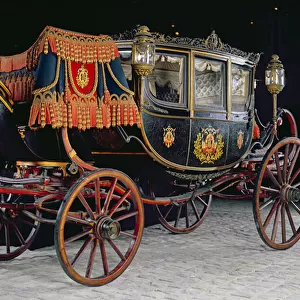 Carriage built for the Tsar for the Gala de l Elysee in 1896, c. 1895 (photo)