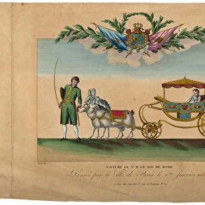 The carriage of the King of Rome, given by the city of Paris