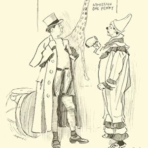 Cartoon by Phil May, from the 1890s (litho)
