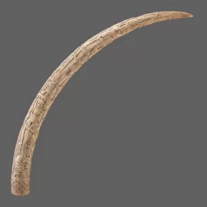 Carved Tusk, c. 1820 (ivory)