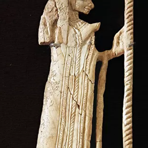 Carving of a Canaanite woman, Megiddo, c. 9th century BC (ivory)