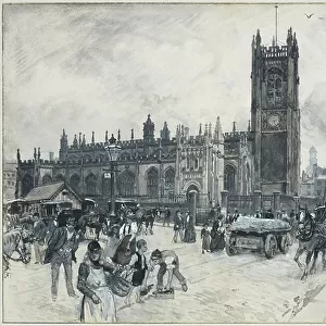 The Cathedral from Hunt's Bank, 1893-94 (w/c gouache on paper)
