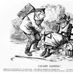 Caught Napping!, illustration from Punch, September 5 1896 (engraving)