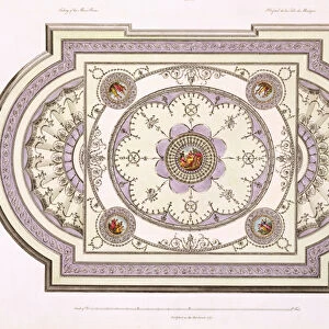 The Ceiling of the Music Room, from Works in Architecture, Volume II