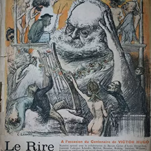 Centenary of the birth of Victor Hugo, illustration for Le Rire, 1902 (colour litho)
