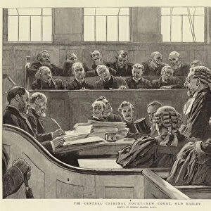 The Central Criminal Court, New Court, Old Bailey (engraving)