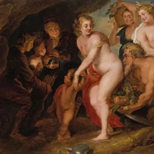 Without Ceres and Bacchus Venus would freeze, c. 1650 (oil on oak)