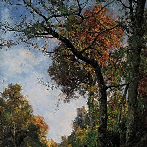 Cernay. Autumn walk, 1869 (oil on canvas)