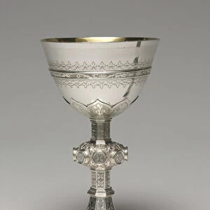 Chalice, 1849 (silver, cup interior gilded, with applied and chased decoration)