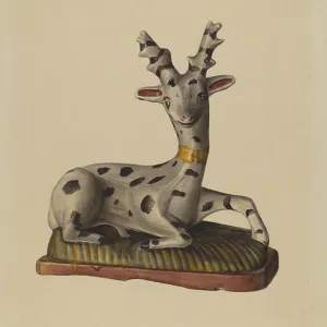 Chalkware Deer, c.1938 (watercolour) Chalkware Deer, c.1938 (watercolour)