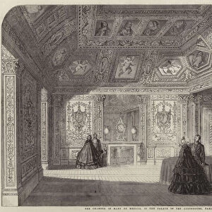 The Chamber of Mary de Medicis, in the Palace of the Luxembourg, Paris (engraving)