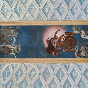Chamber of the Sun and the Moon (Camera del Sole e della Luna): the chariots of the Sun and of the Moon driven by Diana and Apollo, 1527-1528