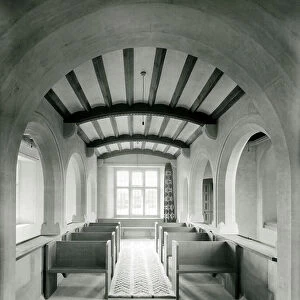 The Chapel at Rodmarton, Gloucestershire, from The English Manor House (b/w photo)
