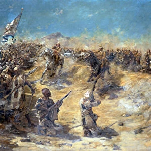 Charge of the 21st Lancers at the Battle of Omdurman on 2nd September 1898
