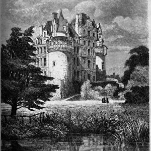 Chateau de la Loire: exterior view of the Chateau de Brissac (Renaissance architecture