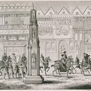 Cheapside Cross, as it appeared in the Year 1547 (engraving)