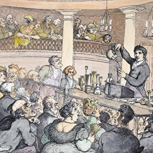 Chemical Lectures, c. 1809 (engraving) (later colouration)