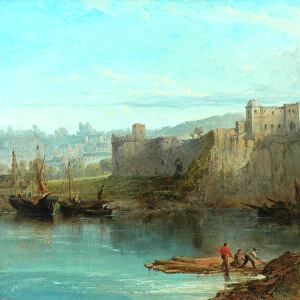 Chepstow Castle On The Wye, 1872 (oil on canvas, re-lined)