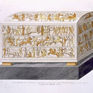 The Chest of Cypselus, illustration from General study of Greek architecture