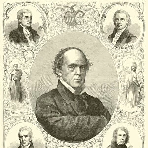 The Chief Justices of the United States, August 1864 (engraving)