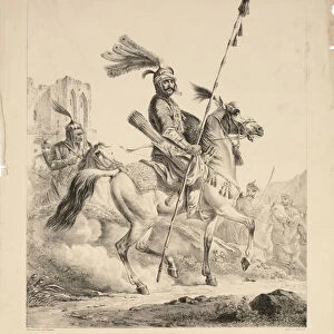 A Chief of the Kurds, 1824 (litho)