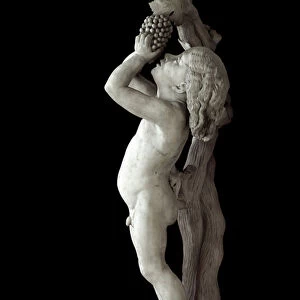 The child has the cluster Marble sculpture by Pierre Jean David dit David d
