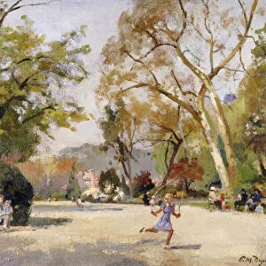 Children in Parc Monceau; Enfants au Parc Monceau, (oil on canvas)