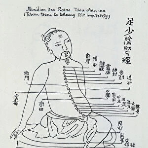 Chinese acupuncture: the meridian of the kidneys, 1679