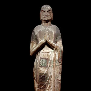 Chinese art: statue representing a kasyapa, monk disciple of Buddha
