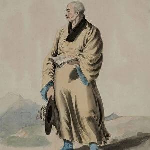Chinese costume, 1793 (Watercolour)