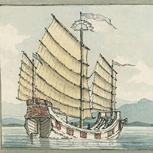 The Chinese Junk, 1809 (w / c)