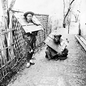 Chinese Prisoners, c. 1880 (b / w photo)
