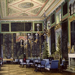 The Chinese Room in the Great Palais in Tsarskoye Selo (w / c, gouache and ink on paper)
