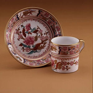 Chinese-style coffee cup and saucer, Spode, Staffordshire, c. 1800 (porcelain)