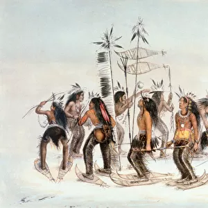 Chippewa Snowshoe Dance, c. 1835 (w / c on paper)