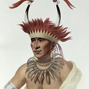 Chon-Mon-I-Case or L Ietan, an Oto Half-chief, 1821, illustration
