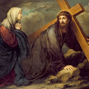 Christ at Calvary (oil on canvas)