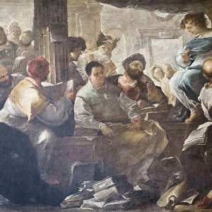 Christ among the doctors, 17th century (oil on canvas)