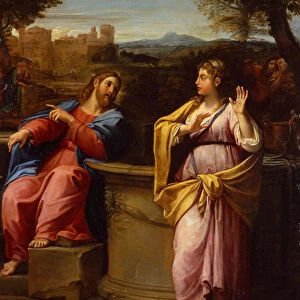 Christ and The Woman of Samaria at the Well (oil)