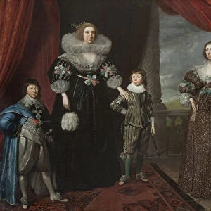 Christian Bruce, Countess of Devonshire, and her children, c. 1629 (oil on canvas)