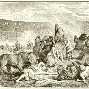 Christian Martyrs in the Arena (engraving)