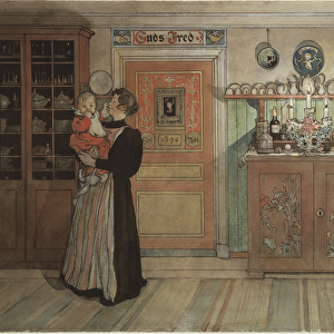 Between Christmas and New Year, from A Home series, c. 1895 (w / c on paper)