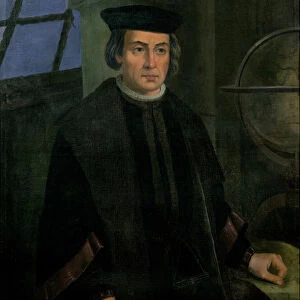 Christopher Columbus (1451-1506) (oil on canvas)