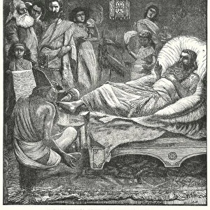 The Chronicles being Read to the King (engraving)